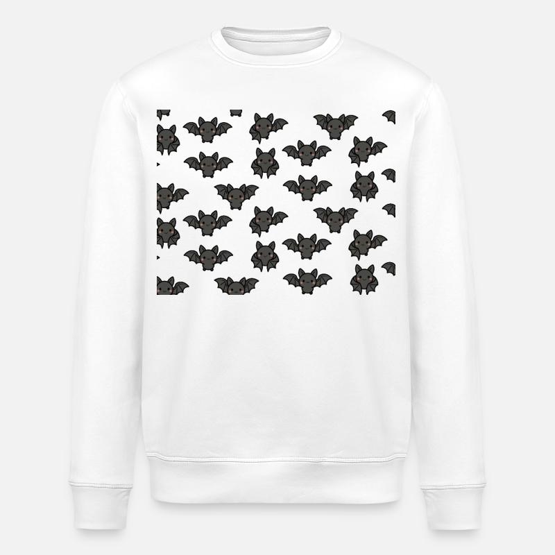 Fledermäuse - Stanley/Stella Unisex Bio-Sweatshirt ROLLER - Weiß