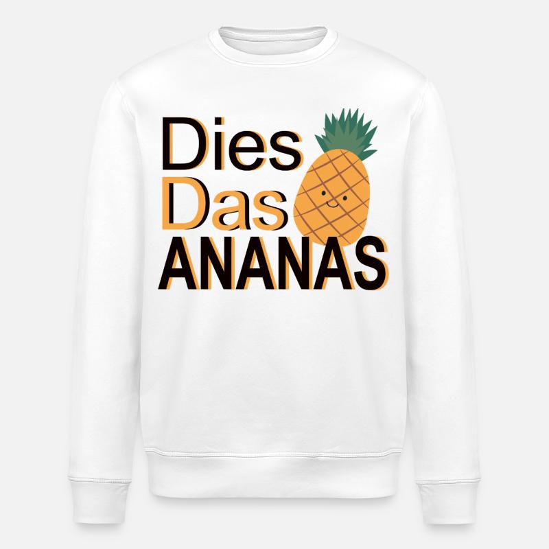 This The Pineapple – Pun - Stanley/Stella ROLLER Unisex Organic Sweatshirt - white