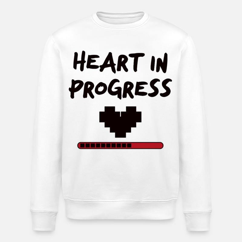 Déclaration HEART IN PROGRESS - Sweat bio ROLLER Stanley/Stella Unisexe - blanc