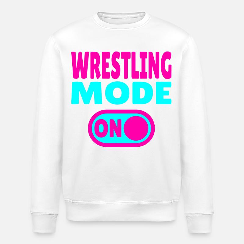 Wrestling Mode ON - Stanley/Stella Unisex Bio-Sweatshirt ROLLER - Weiß