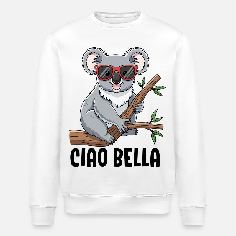 Ciao Bella - Stanley/Stella Unisex Bio-Sweatshirt ROLLER - Weiß