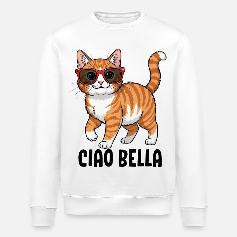 Ciao Bella - Stanley/Stella Unisex Bio-Sweatshirt ROLLER - Weiß