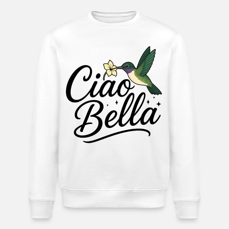 Ciao Bella - Sweat bio ROLLER Stanley/Stella Unisexe - blanc