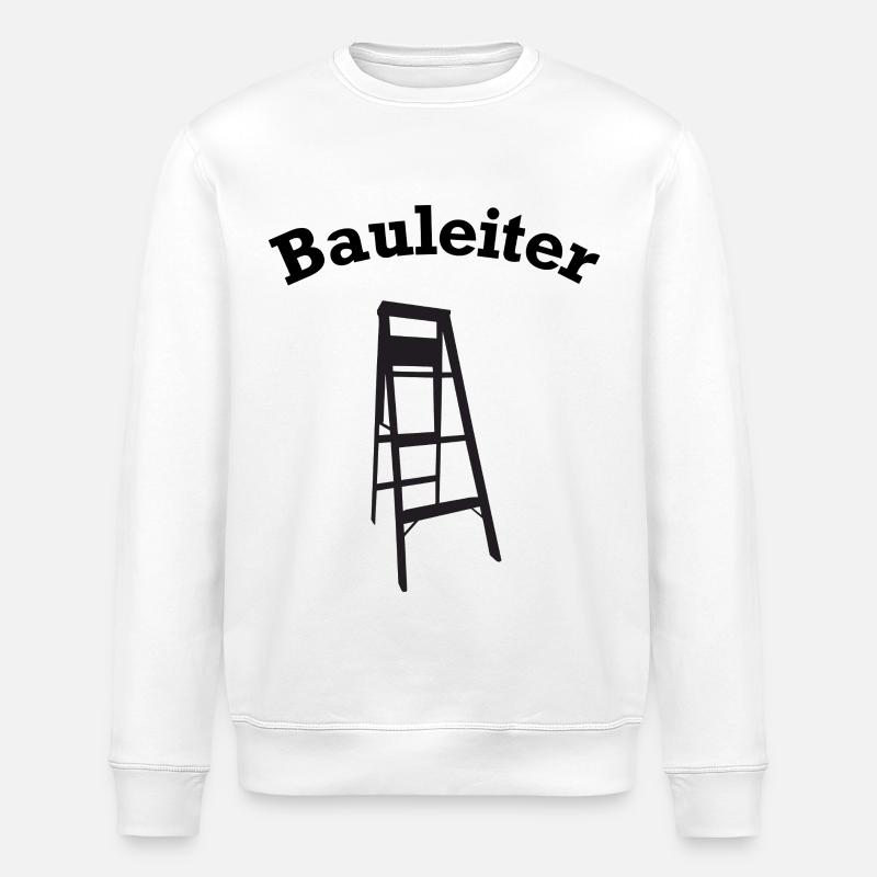 Bauleiter Outfit Handwerker - Stanley/Stella Unisex Bio-Sweatshirt ROLLER - Weiß