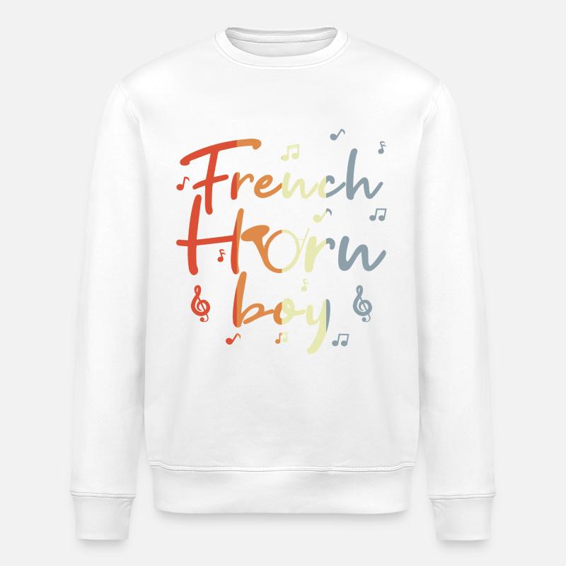 Waldhorn Junge - Stanley/Stella Unisex Bio-Sweatshirt ROLLER - Weiß