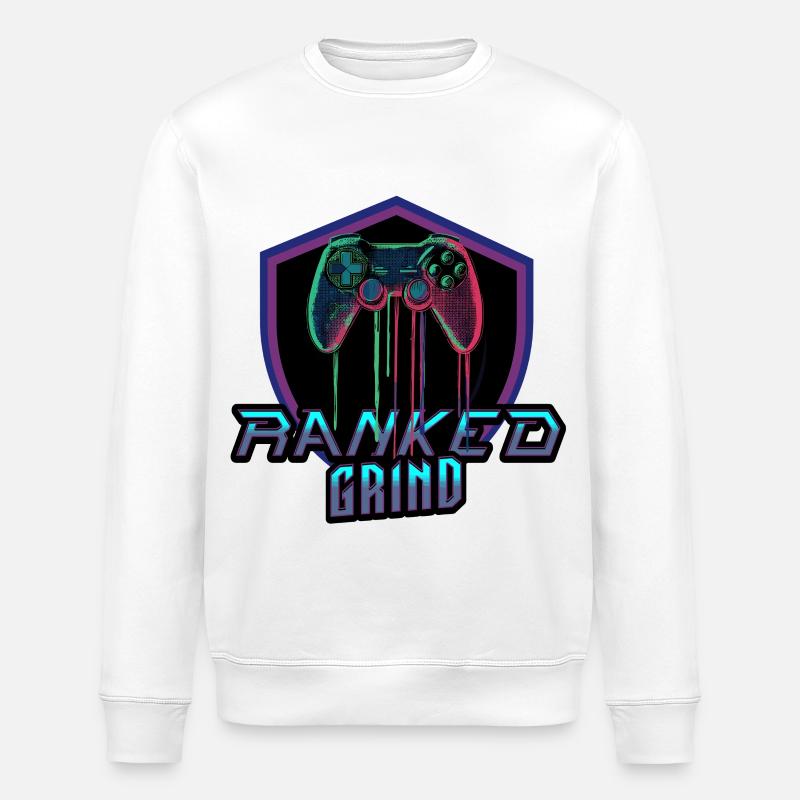 Ranked Grind - Stanley/Stella Unisex Bio-Sweatshirt ROLLER - Weiß