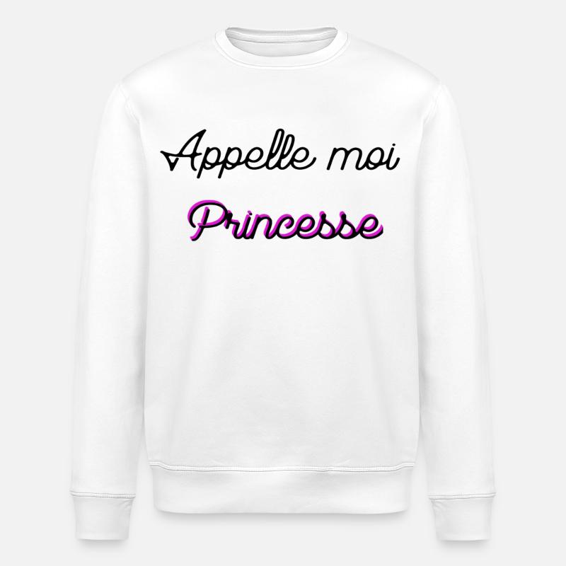 Nenn mich Prinzessin - Stanley/Stella Unisex Bio-Sweatshirt ROLLER - Weiß