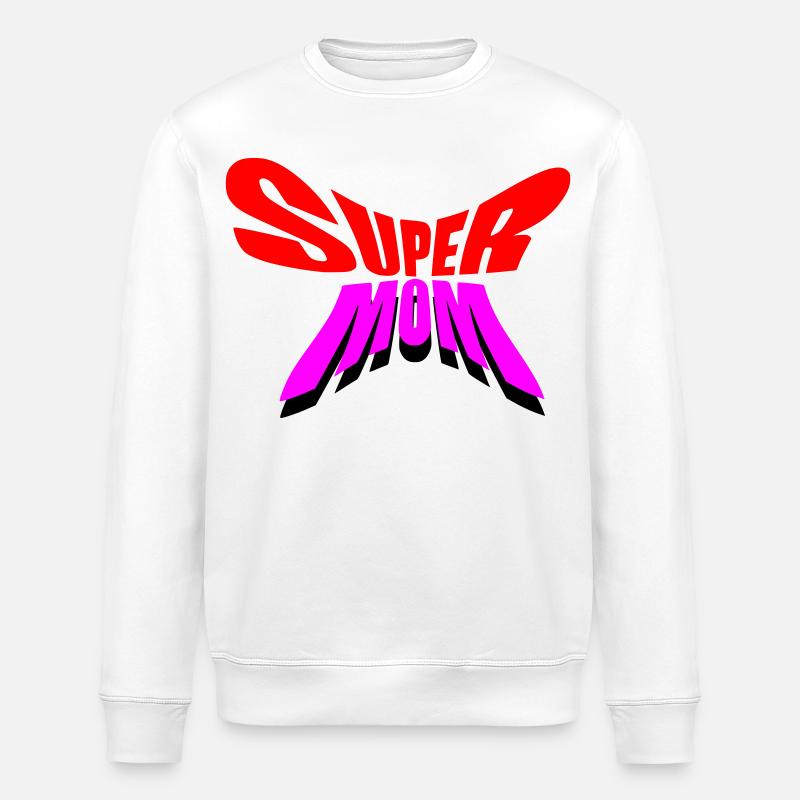 Super Mama / Super Mama - Stanley/Stella Unisex Bio-Sweatshirt ROLLER - Weiß