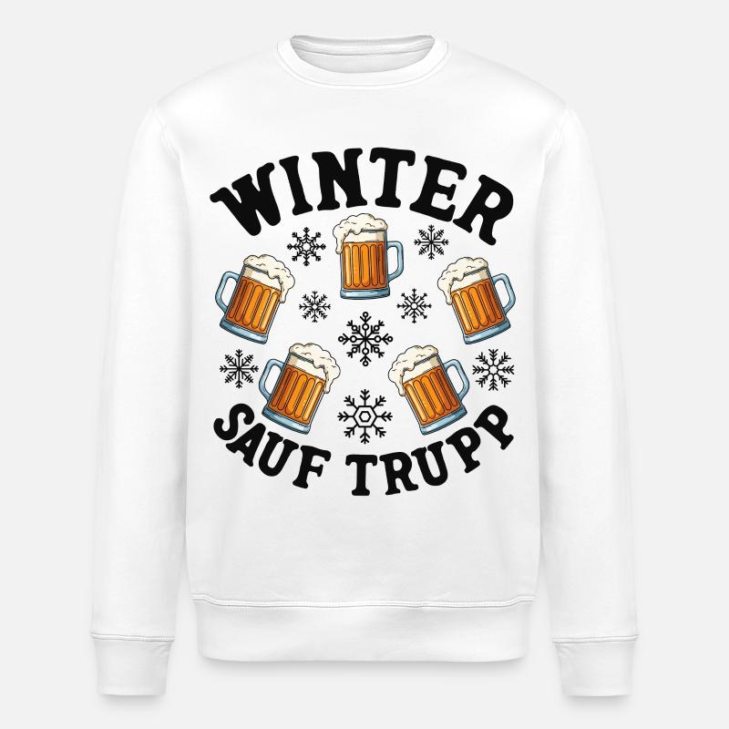 Winter Sauf Trupp - Stanley/Stella Unisex Bio-Sweatshirt ROLLER - Weiß