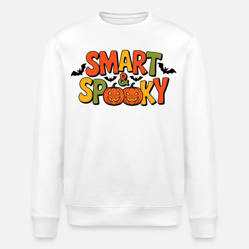 Design d’Halloween intelligent et effrayant - Sweat bio ROLLER Stanley/Stella Unisexe - blanc