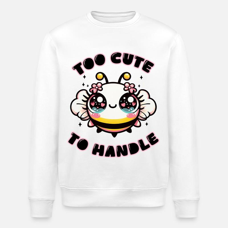 Zu süß zum Anfassen - Stanley/Stella Unisex Bio-Sweatshirt ROLLER - Weiß