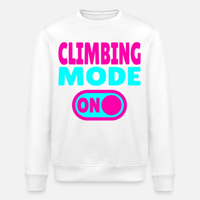 Mode d’escalade activé – Style Boulder & Kletter - Sweat bio ROLLER Stanley/Stella Unisexe - blanc