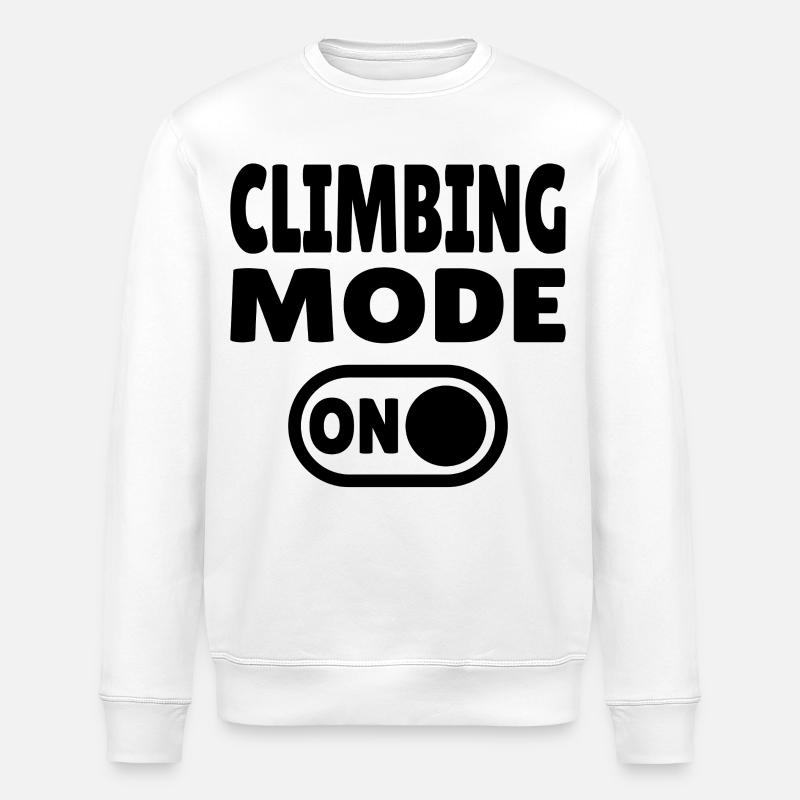 Climbing Mode ON – Boulder & Kletter Style - Stanley/Stella Unisex Bio-Sweatshirt ROLLER - Weiß