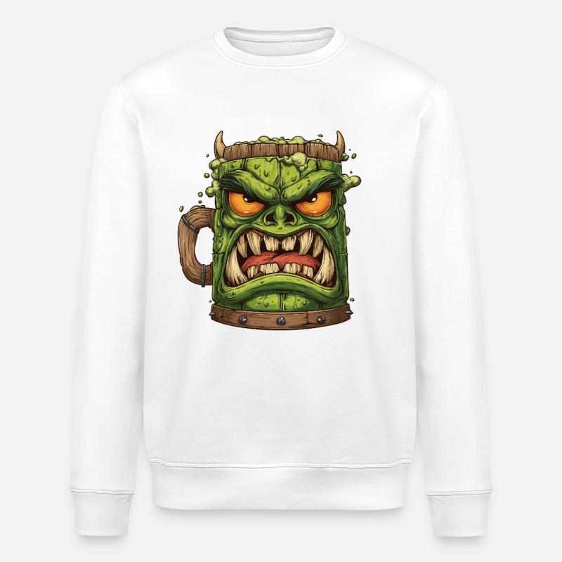 Mug Gobelin vert féroce - Sweat bio ROLLER Stanley/Stella Unisexe - blanc