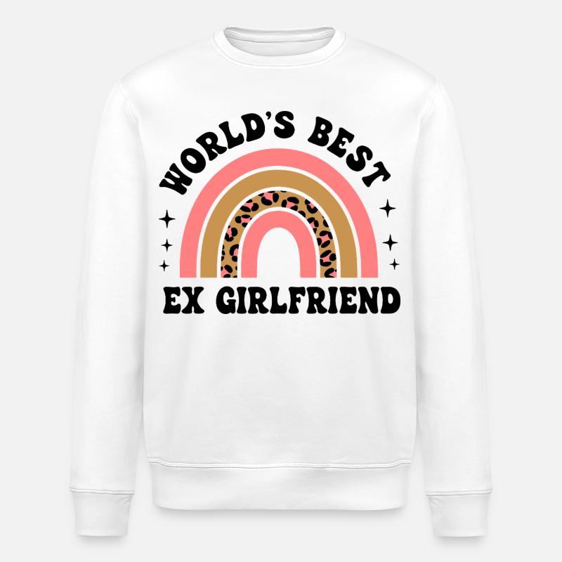 Leopard Rainbow Pattern - Stanley/Stella ROLLER Unisex Organic Sweatshirt - white