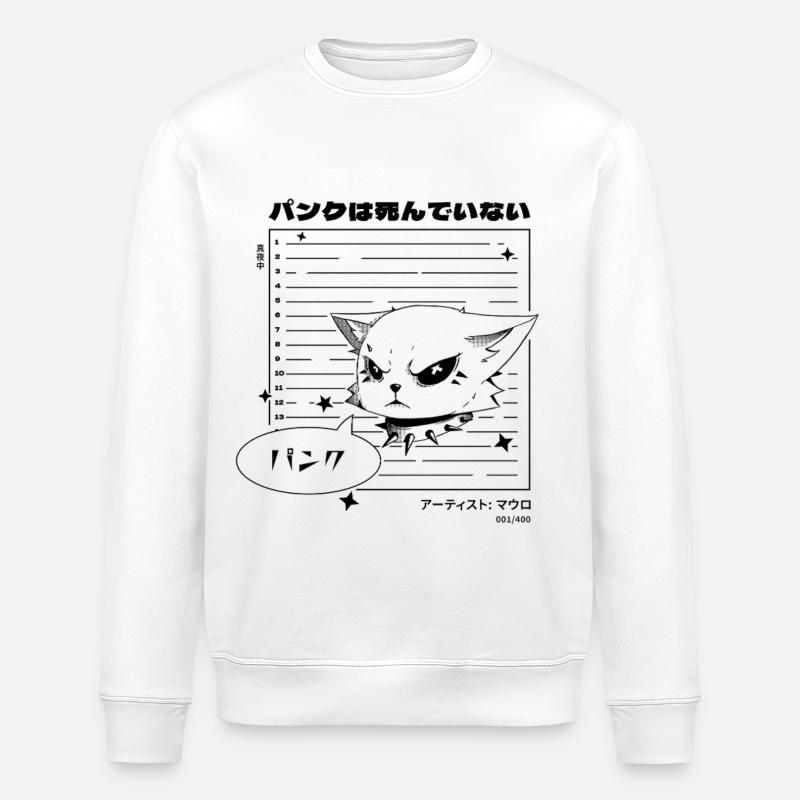 Wilder Punk-Geist - Stanley/Stella Unisex Bio-Sweatshirt ROLLER - Weiß