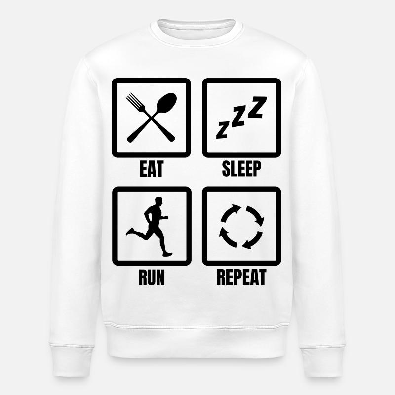 Zeitplan für Läufer - Stanley/Stella Unisex Bio-Sweatshirt ROLLER - Weiß