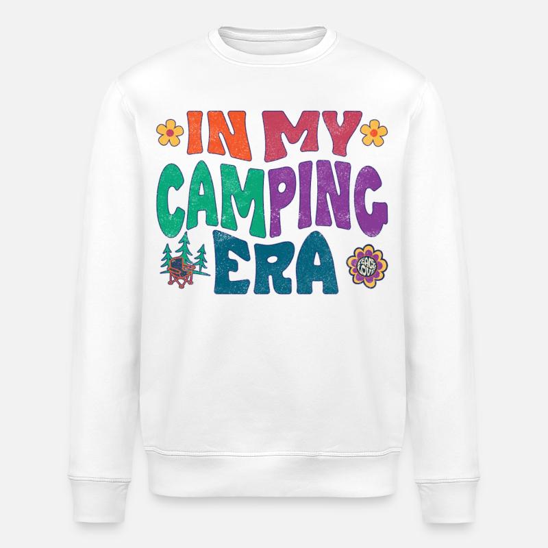 À l’époque du camping - Sweat bio ROLLER Stanley/Stella Unisexe - blanc