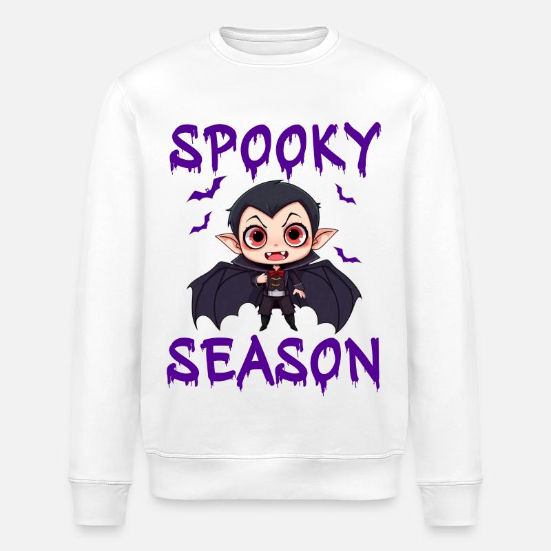 Vampire Halloween Dracula Chauve-souris - Sweat bio ROLLER Stanley/Stella Unisexe - blanc