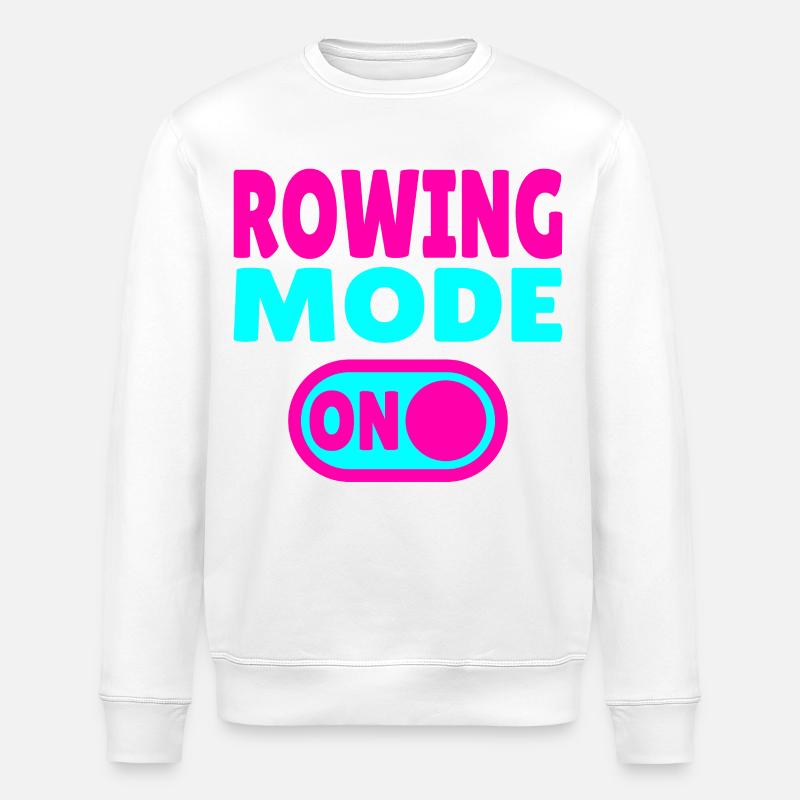 Mode aviron activé - Sweat bio ROLLER Stanley/Stella Unisexe - blanc