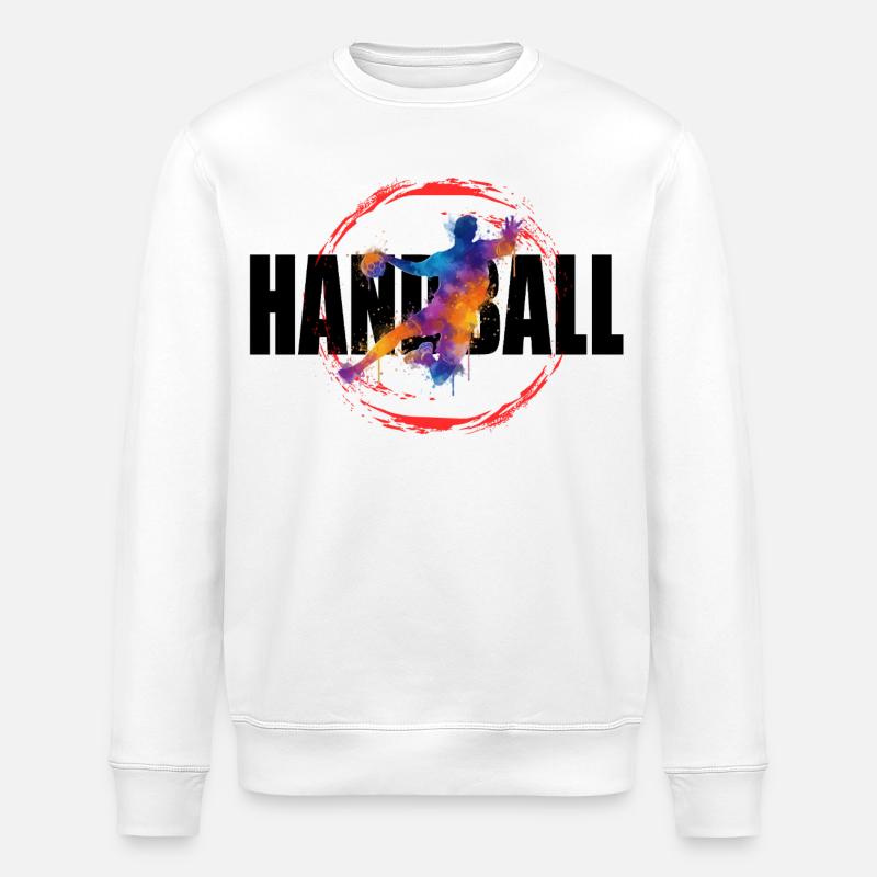 Handball - Stanley/Stella Unisex Bio-Sweatshirt ROLLER - Weiß