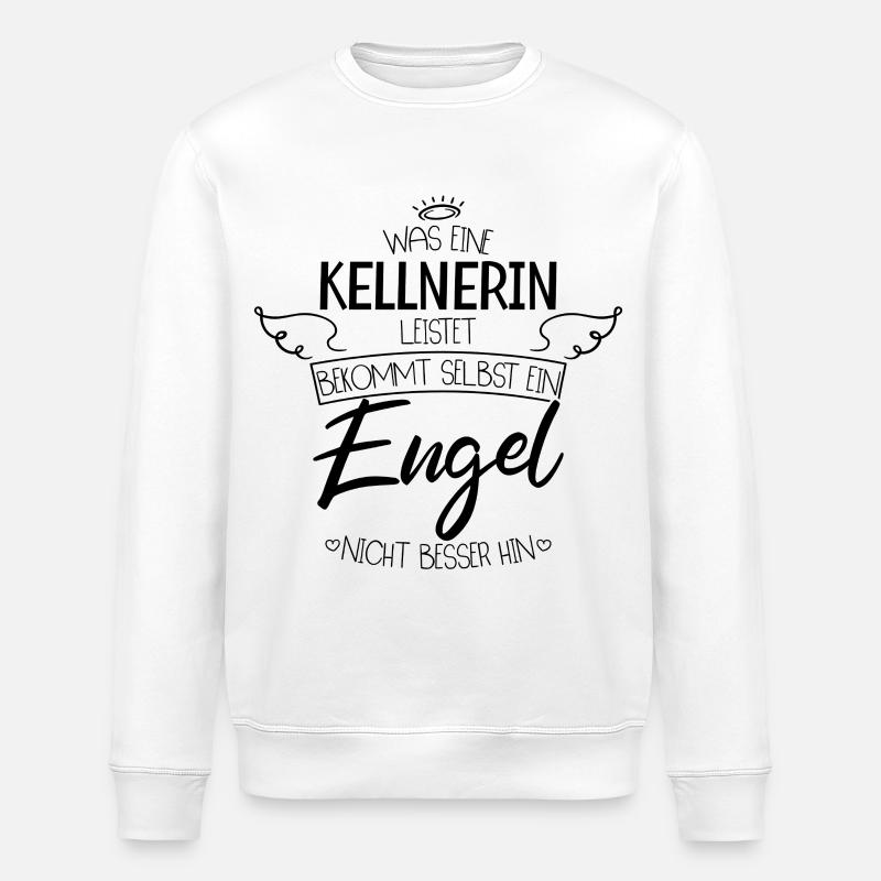 Beste Kellnerin - Stanley/Stella Unisex Bio-Sweatshirt ROLLER - Weiß