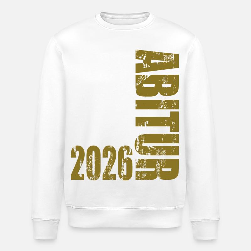 Abitur 2026 - Sweat bio ROLLER Stanley/Stella Unisexe - blanc