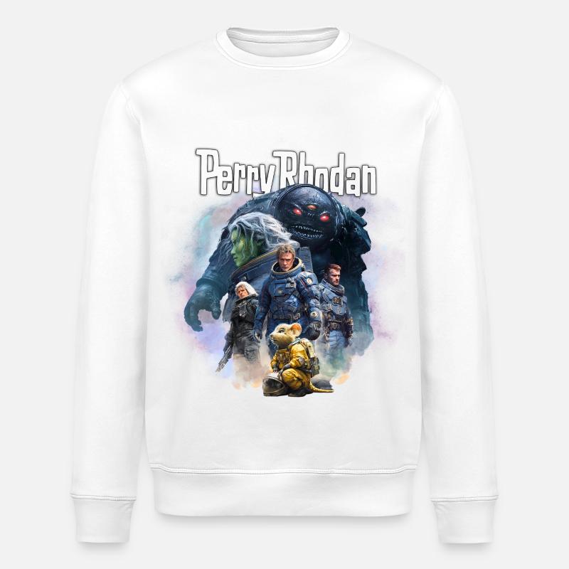 PERRY RHODAN CREW - Stanley/Stella Unisex Bio-Sweatshirt ROLLER - Weiß