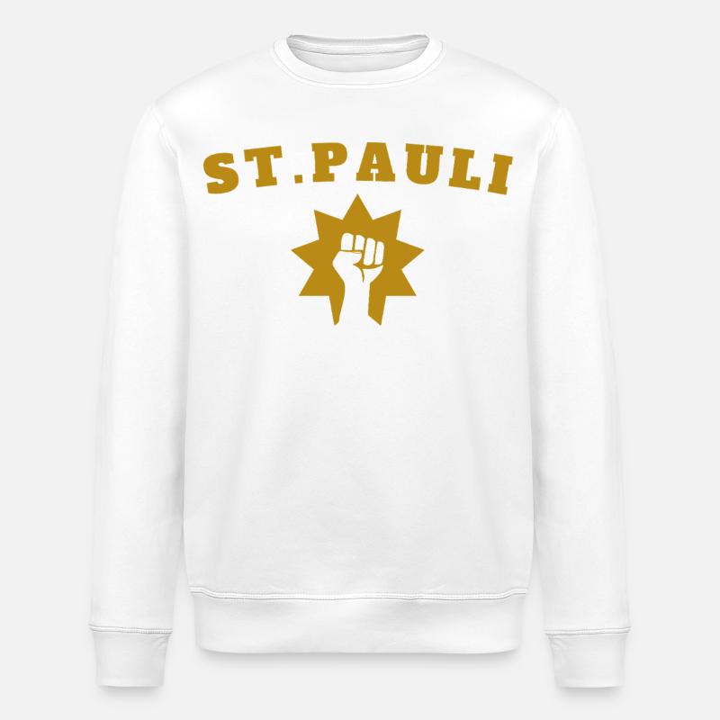 St.Pauli - Stanley/Stella Unisex Bio-Sweatshirt ROLLER - Weiß
