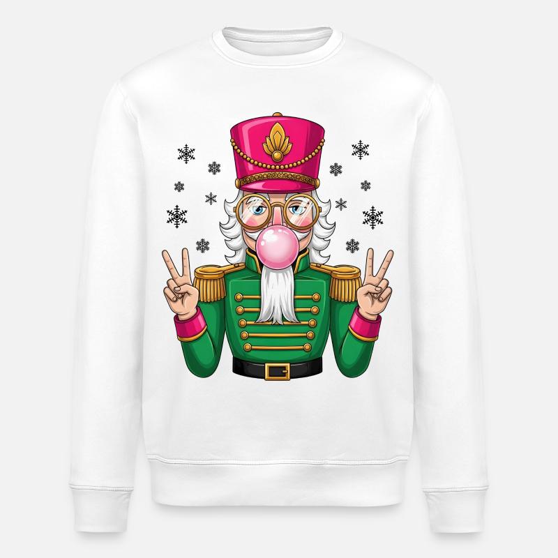 Nutcracker Chewing Gum - Stanley/Stella ROLLER Unisex Organic Sweatshirt - white