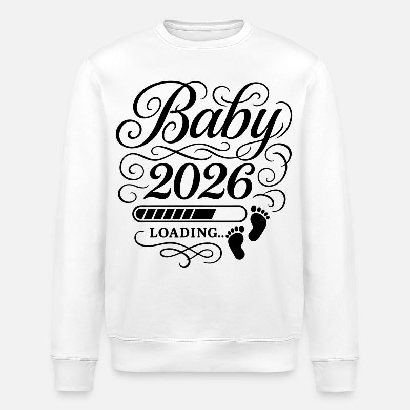 Baby 2026 Loading - Stanley/Stella Unisex Bio-Sweatshirt ROLLER - Weiß
