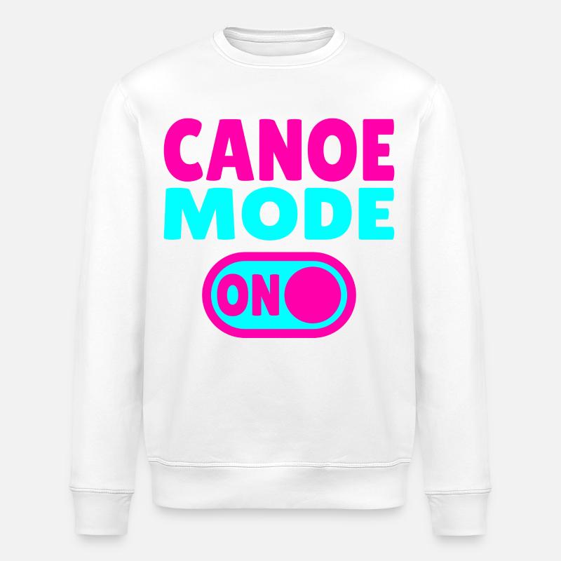 Canoe Mode ON - Stanley/Stella Unisex Bio-Sweatshirt ROLLER - Weiß