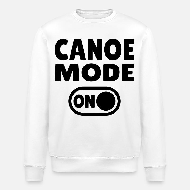 Canoe Mode ON - Stanley/Stella Unisex Bio-Sweatshirt ROLLER - Weiß