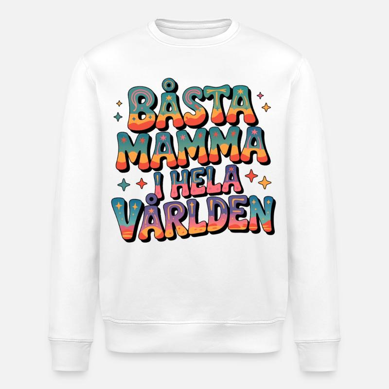 Beste Mama der Welt - Stanley/Stella Unisex Bio-Sweatshirt ROLLER - Weiß