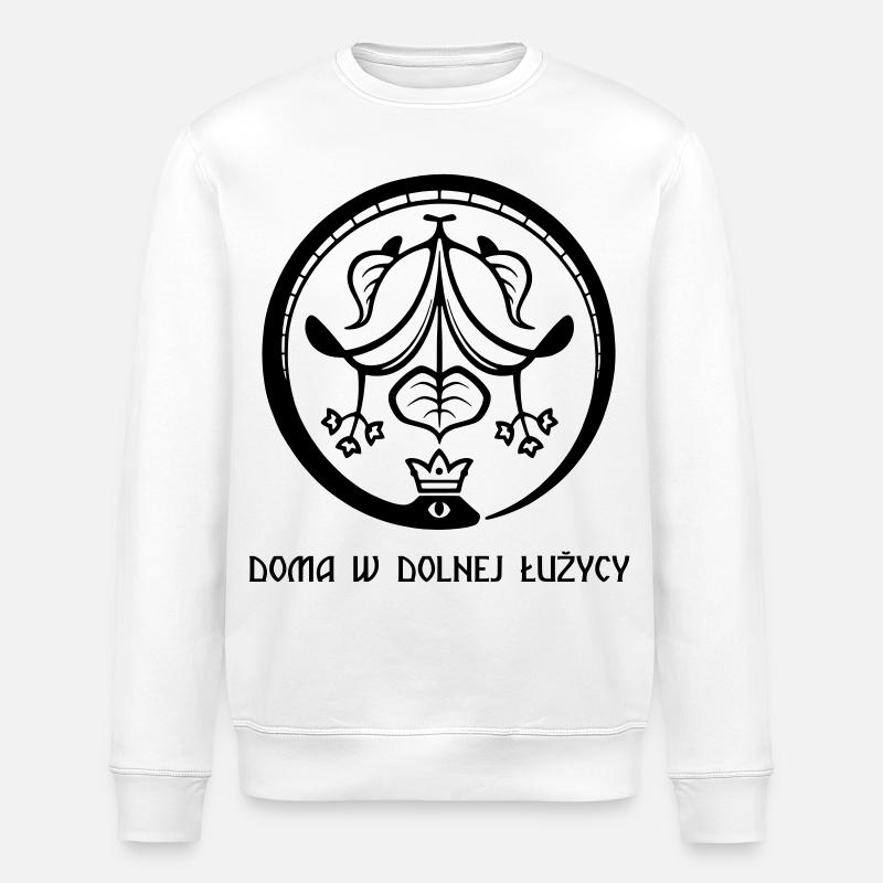 Ouroboros des Spreewaldes schwarz - Stanley/Stella Unisex Bio-Sweatshirt ROLLER - Weiß