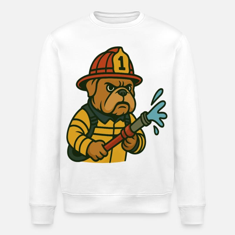 Héros du bouledogue de feu - Sweat bio ROLLER Stanley/Stella Unisexe - blanc