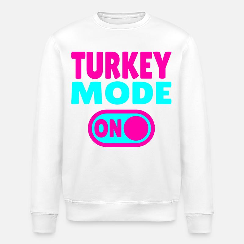 Mode dinde activé - Sweat bio ROLLER Stanley/Stella Unisexe - blanc