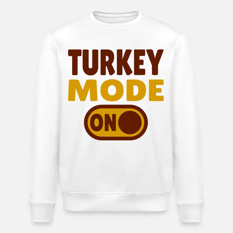 Mode dinde activé - Sweat bio ROLLER Stanley/Stella Unisexe - blanc