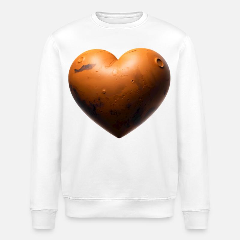 MARS LOVER - peace & love - Sweat bio ROLLER Stanley/Stella Unisexe - blanc