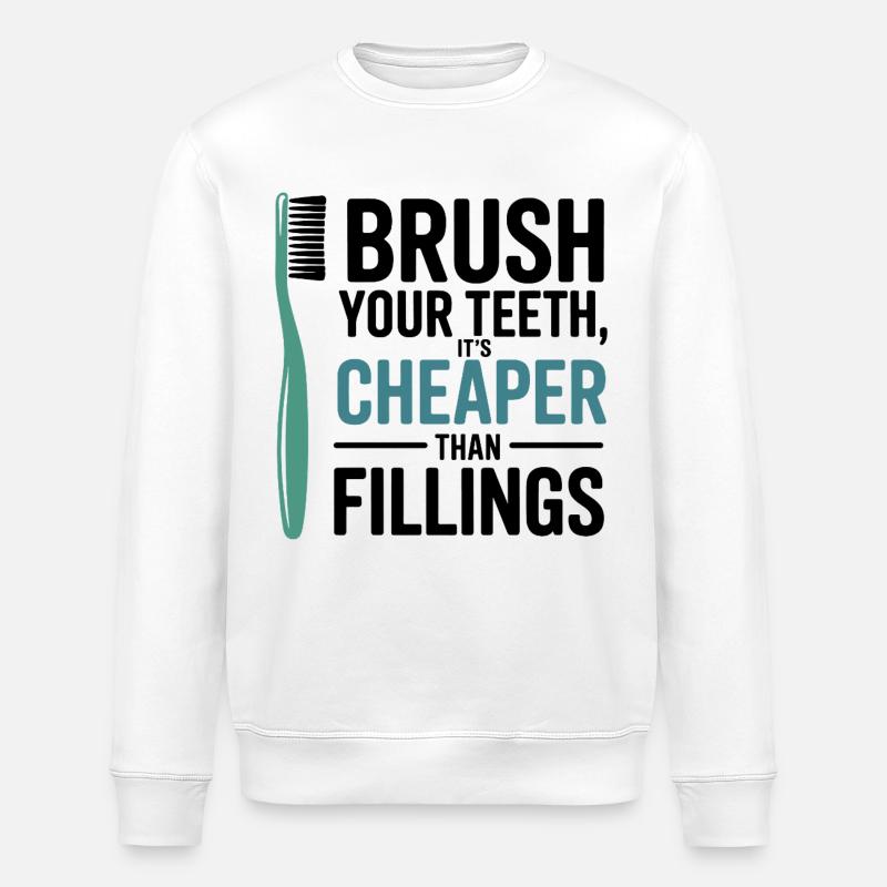 Präzisions-Zahntechniker-Getriebedesign - Stanley/Stella Unisex Bio-Sweatshirt ROLLER - Weiß