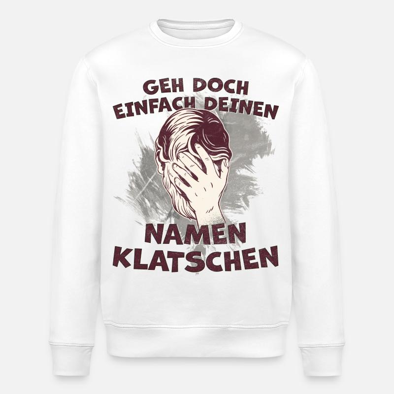 Nom Clap Dire Facepalm - Sweat bio ROLLER Stanley/Stella Unisexe - blanc