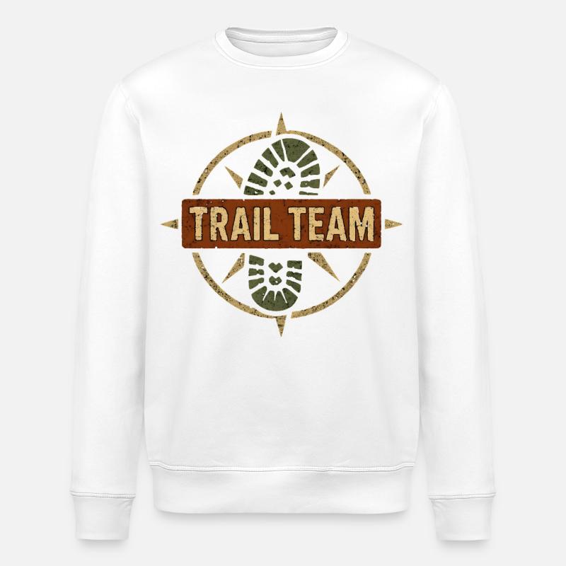 Trail Team Kompass - Stanley/Stella Unisex Bio-Sweatshirt ROLLER - Weiß