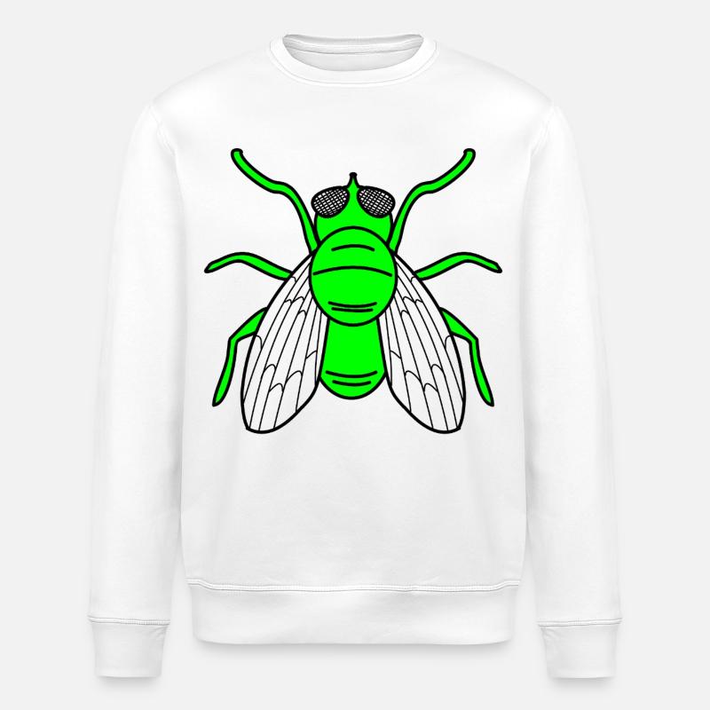 Mouche - Sweat bio ROLLER Stanley/Stella Unisexe - blanc