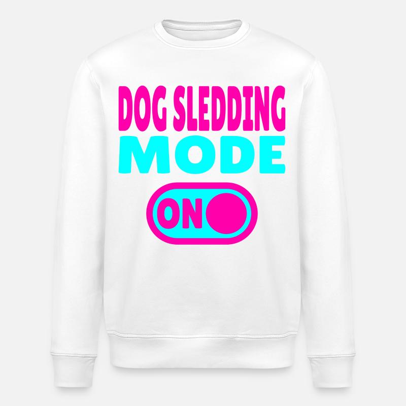 Mode traîneau à chiens activé - Sweat bio ROLLER Stanley/Stella Unisexe - blanc