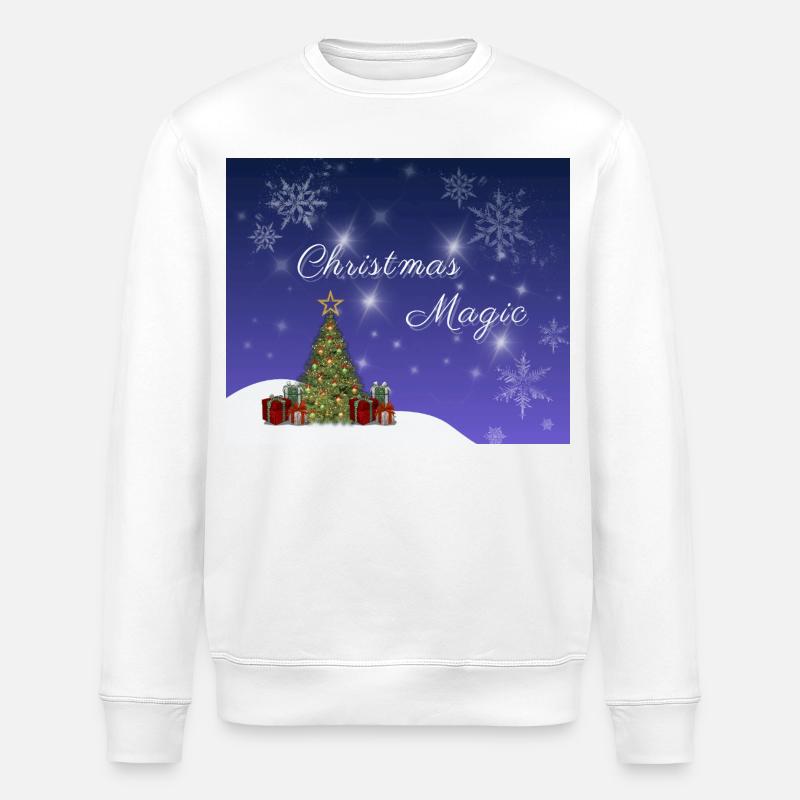 Christmas Magic – Zauberhafte Weihnachtszeit - Stanley/Stella Unisex Bio-Sweatshirt ROLLER - Weiß