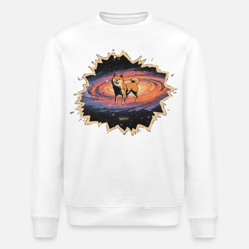 Shiba Kosmos Waouh - Sweat bio ROLLER Stanley/Stella Unisexe - blanc