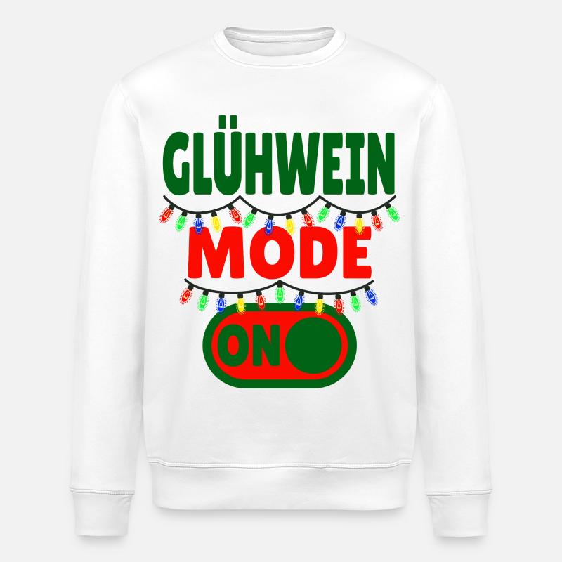 Glühwein Mode ON - Stanley/Stella Unisex Bio-Sweatshirt ROLLER - Weiß