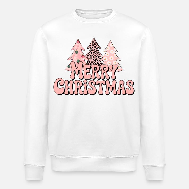 Merry Christmas - Stanley/Stella Unisex Bio-Sweatshirt ROLLER - Weiß