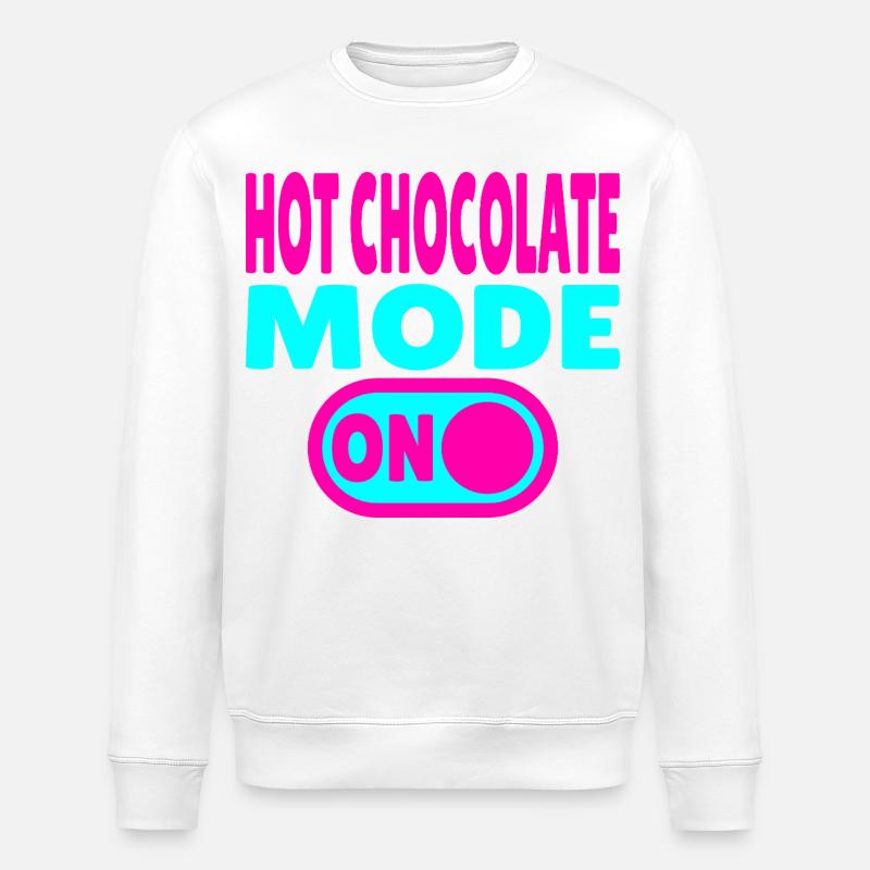 Hot Chocolate Mode ON - Stanley/Stella Unisex Bio-Sweatshirt ROLLER - Weiß