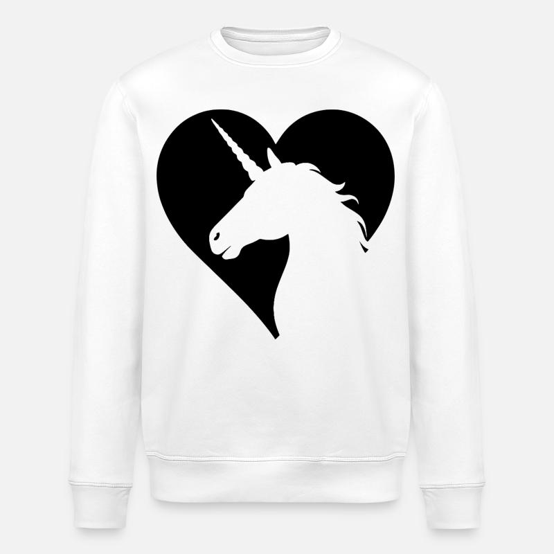 Licorne Mignonne Magique - Sweat bio ROLLER Stanley/Stella Unisexe - blanc